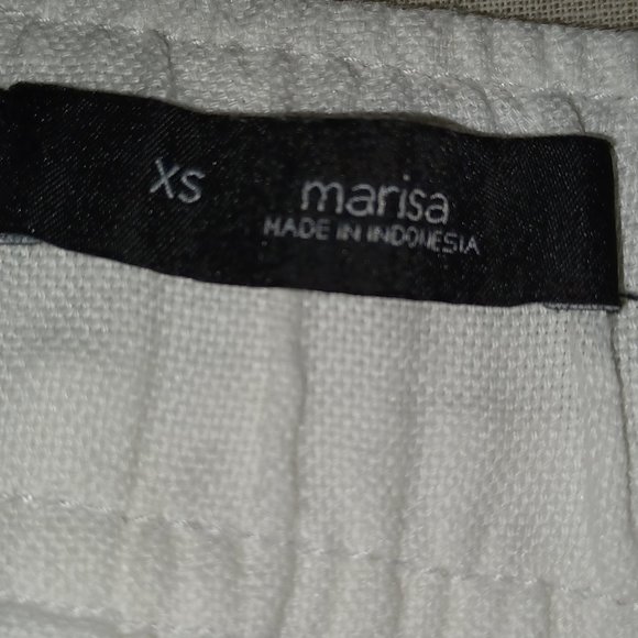 Ann Taylor LOFT Marisa 100% Linen White Pants - Picture 6 of 7